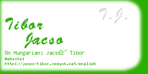 tibor jacso business card